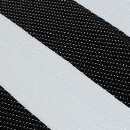 Rackhams Rainbow Outdoor Rug Black & White - 1030 - 150X220 cm - thumbnail 2