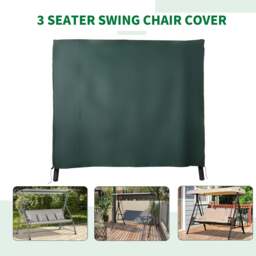 Rackhams Garden Furniture Protector Patio Swing Chair Cover Deep Green - Deep Green - thumbnail 5