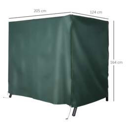 Rackhams Garden Furniture Protector Patio Swing Chair Cover Deep Green - Deep Green - thumbnail 6