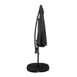 Rackhams Cantilever Parasol 3m With Half Fan Base – Grey - thumbnail 2