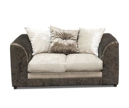Rackhams Bella Living Room Furniture Range - Silver & Black - Footstool - thumbnail 4