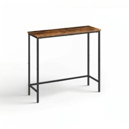 Rackhams Slim Console Table Metal Frame Display Table for Hallway Small Spaces - thumbnail 2