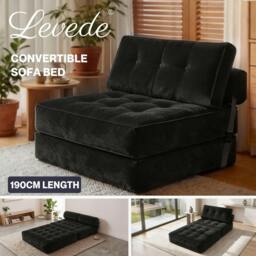 Rackhams Sofa Bed Convertible Foldable Floor Mattress with Head Lumbar Pillow - thumbnail 2