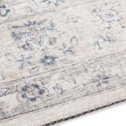 Rackhams Nain Oriental-Optic Grey Rug – Vintage Medallion - 80X150 cm - thumbnail 3