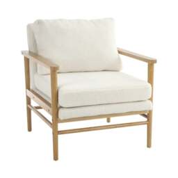Rackhams H&O Direct Teddy Bear Fur Wooden Armchair, ZH1564 - thumbnail 2