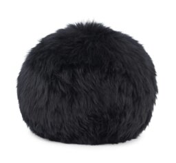 Rackhams Angelite Cushion - D30 cm - D25 - D35 - Long Wool - Chocolate - D25 cm - thumbnail 5
