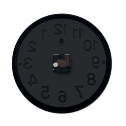 Rackhams Muro Wall Clock - Black - One Size - Black - 100% Mixed - thumbnail 2