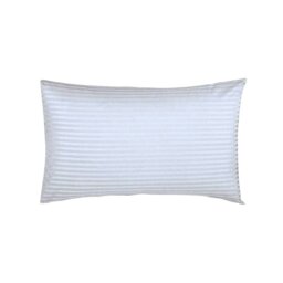 Rackhams 540 Thread Count Satin Stripe Housewife Pillowcases (Pair) - White - One Size - White - 100% Egyptian Cotton - thumbnail 2
