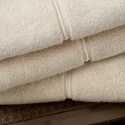 Rackhams Zero Twist Satin Stitch Cotton Towel Natural - Bath Sheet - Natural - thumbnail 2