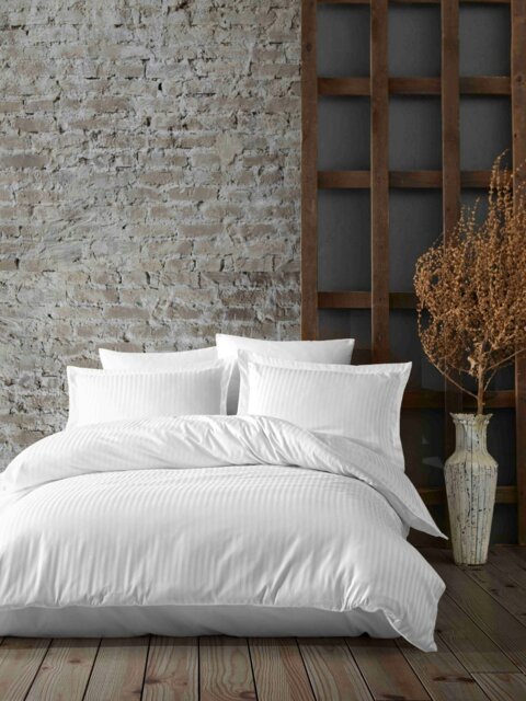 Rackhams Pure Collection Cotton Sateen 6-Piece Duvet Cover Set