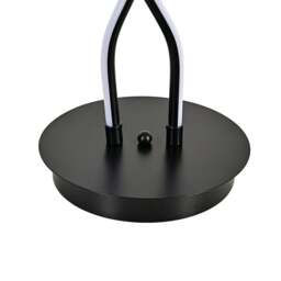 Rackhams LED Floor Lamp Creative Standing Lamp with 2 Swirling Tubes - Black - thumbnail 4