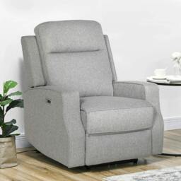 Rackhams 150° Electric Reclining Chair, with USB port and Footrest - Grey - thumbnail 2