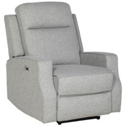 Rackhams 150° Electric Reclining Chair, with USB port and Footrest - Grey - thumbnail 1
