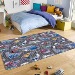 Rackhams Play Rug for Kids – Race Track Design - 160X240 cm - thumbnail 5