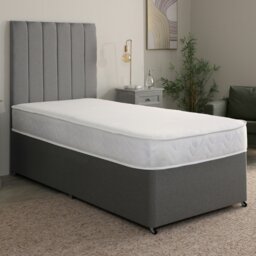 Rackhams Aloe Vera Hybrid Mattress - 18cm Deep, Plush Feel - White - 1 - European Small Single Mattress (80cm x 200cm)