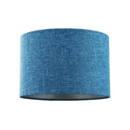 Rackhams Contemporary and Sleek 12 Inch Midnight Blue Linen Drum Lamp Shade 60w Maximum