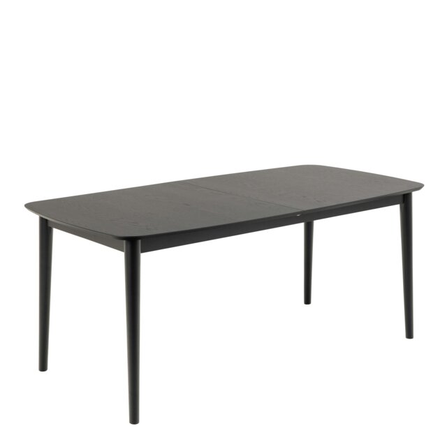 Rackhams Montreux Rectangular Extending Dining Table in Black 180-219 cm - Black - No - Black - image 1