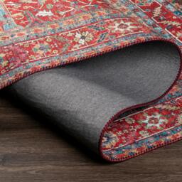 Rackhams Iris-Vintage Blue Red Beige Traditional Boho Rug - 152 x 229 cm - thumbnail 4