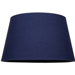 Rackhams Traditional 14 Inch Navy Blue Linen Drum Table/Pendant Lampshade 60w Maximum
