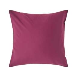 Rackhams Crisp & Cool 200 TC Egyptian Cotton Percale Housewife Pillowcase, European Size - Plum - 40 x 40 cm - thumbnail 1