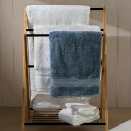 Rackhams Dusky Blue Egyptian Cotton Bath Towel - 4 Pack - thumbnail 2
