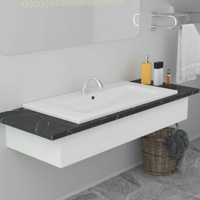 Rackhams Built-in Basin 81x39.5x18.5 cm Ceramic White