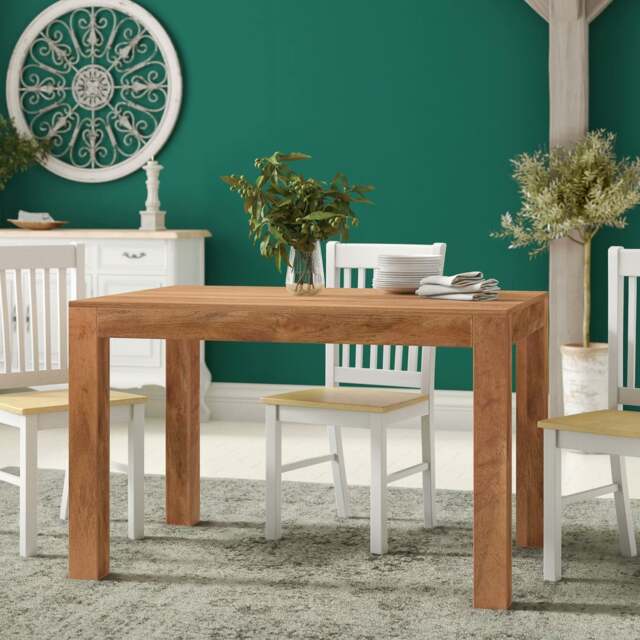 Rackhams Logan Light Mango Large Dining Table 6ft (180cm) - Wood - 180CM X 90CM X 76CM  (LXDXH) - Dining Table - image 1
