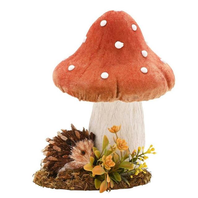Rackhams Handmade Hedgehog Ornament with Mushroom - image 1