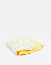 Rackhams Little Ducks Soft Baby Blanket - Yellow - One Size - thumbnail 2