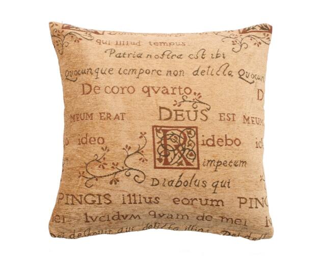 Rackhams Luxury Large Chenille Jacquard Cushion - 56cm x 56cm - Cream