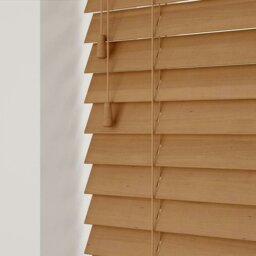Rackhams Caramel Oak Wooden Venetian Blinds With Strings (130cm drop) - 195cm - thumbnail 3