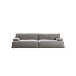 Rackhams Fanny Two Seater, Three Seater, Four Seater Sofa, Suede, Grey - Grey - Two Seater 260CM - thumbnail 5