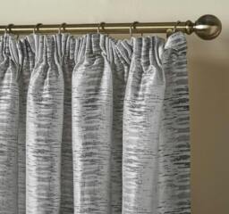 Rackhams Reflect Jacquard Fully Lined Ready Made Pencil Pleat Curtains - Yellow - 117cm width x 137cm drop - thumbnail 5