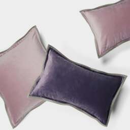 Rackhams VE312 Cushions, Velvet, More Color Available - 45x45 - Purple - thumbnail 2