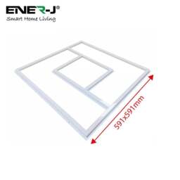 Rackhams 60x60cm LED Panel Light with PD Design - 40W, Cool White, Frame Border Edge Lights - Pack of 6 - 6500K - thumbnail 5