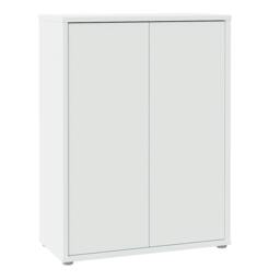 Rackhams Alice Springs Shoe Cabinet with 2 Doors Push-to-Open in Light Grey - Matt - Standard - Light Grey - thumbnail 2