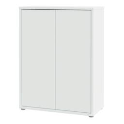 Rackhams Alice Springs Shoe Cabinet with 2 Doors Push-to-Open in Light Grey - Matt - Standard - Light Grey - thumbnail 4