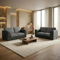 Rackhams Byron Living Room Furniture Range - Brown & Mocha - Footstool - thumbnail 3