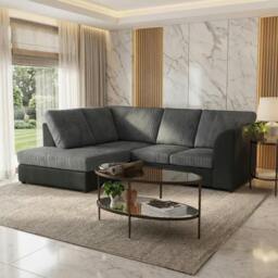 Rackhams Byron Living Room Furniture Range - Brown & Mocha - Footstool - thumbnail 6