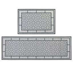 Rackhams Avanti Machine Washable Entrance Doormat and Runner Set - Grey - thumbnail 1