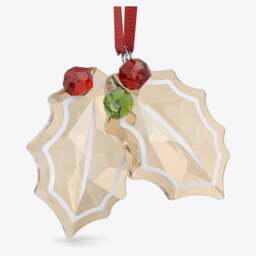 Rackhams Holiday Cheers Gingerbread Holly Leaves Ornament 5656277