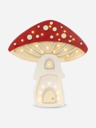 Rackhams Mushroom Lamp in Red (31.5x29x5.5 cm) - Red - One size - thumbnail 1