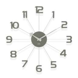 Rackhams Astraea Large Wall Clock Quartz Brass Effect Metal Spokes Large Numbers - Gold and Black - thumbnail 3