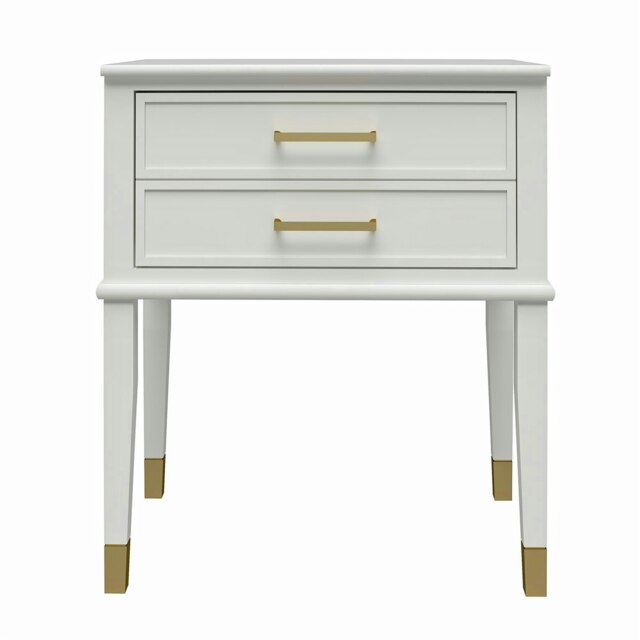 Rackhams Westerleigh End Table with Drawer in White - White - image 1