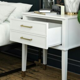 Rackhams Westerleigh End Table with Drawer in White - White - thumbnail 4