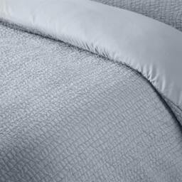 Rackhams Crinkle Seersucker Blue Duvet Cover Set - Single - thumbnail 3