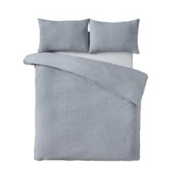 Rackhams Crinkle Seersucker Blue Duvet Cover Set - Single - thumbnail 6