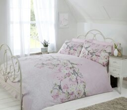 Rackhams Eliza Duvet Cover Set - Pink - King - thumbnail 1
