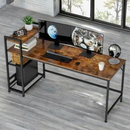 Rackhams Industrial 4 Tier Writing Desk 160CM Wide - thumbnail 2