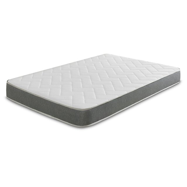 Rackhams Large Brick Hybrid Mattress - 19cm Deep, Soft Firmness - Grey - 1 - 4ft6 Double Mattress (135cm x 190cm) - image 1